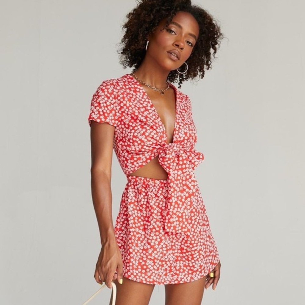 2/$35 — PRINCESS POLLY Tie Front Romper
